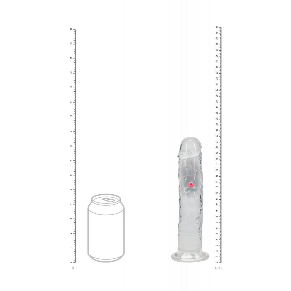 Shots Toys | REALROCK 8" Wireless LED Vibrating Dildo Dong with Remote