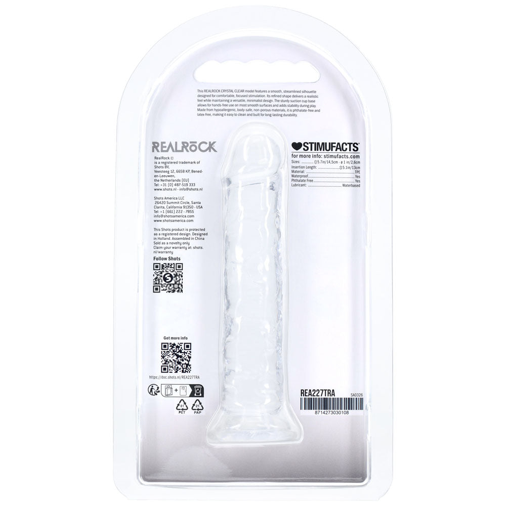 Shots Toys | REALROCK Realistic 5" Dildo - Clear