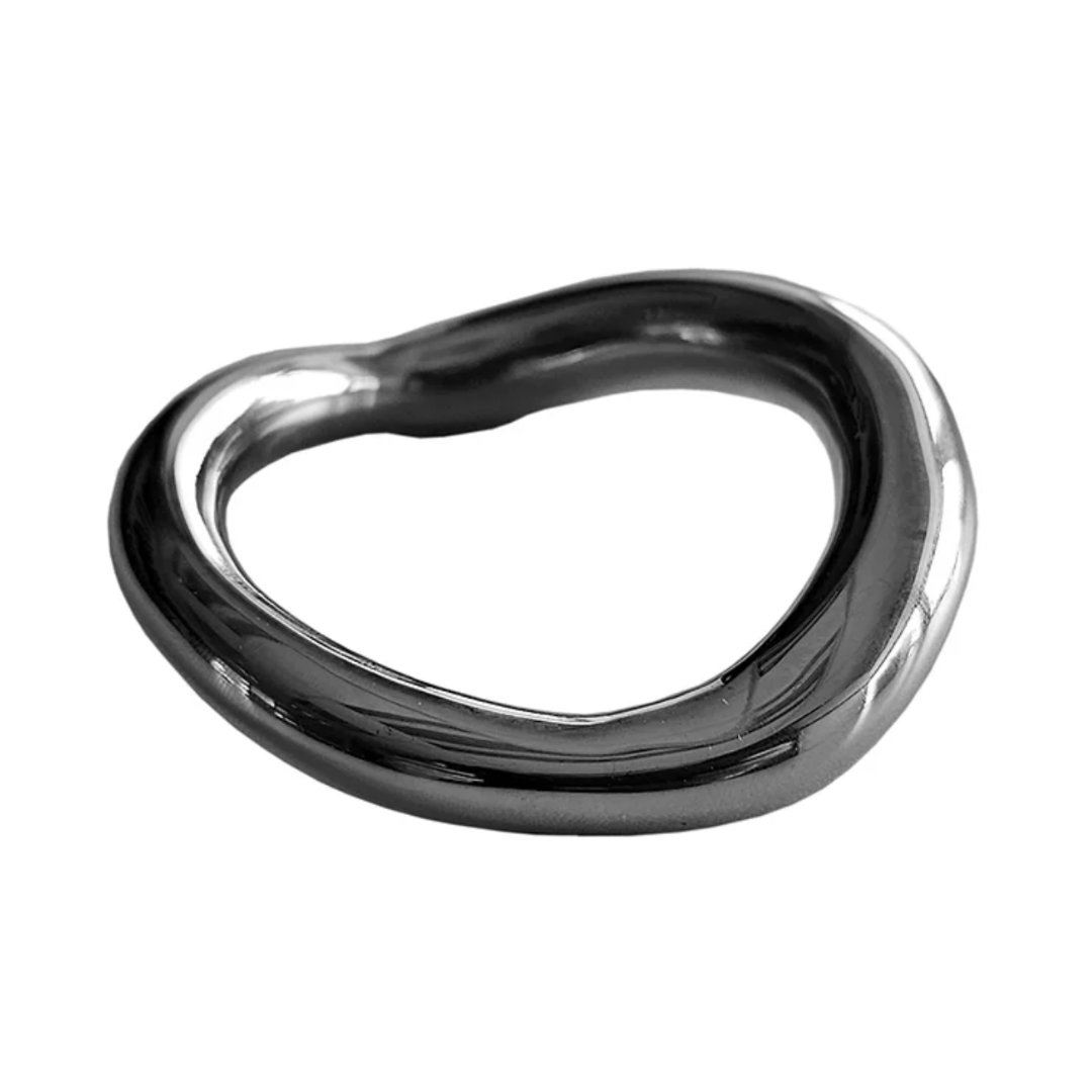 Rouge Stainless Steel Ergonomic Cock Ring 50mm