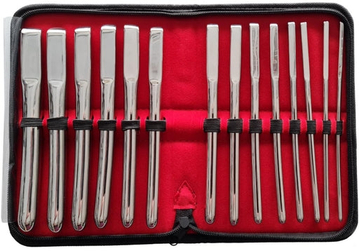 Rouge Stainless Steel Hegar Uterine Dilator 14 Piece Set