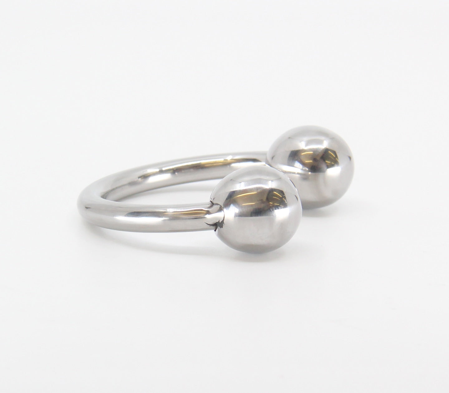Love In Leather Stainless Steel Glans Ring - MULTIPLE SIZES