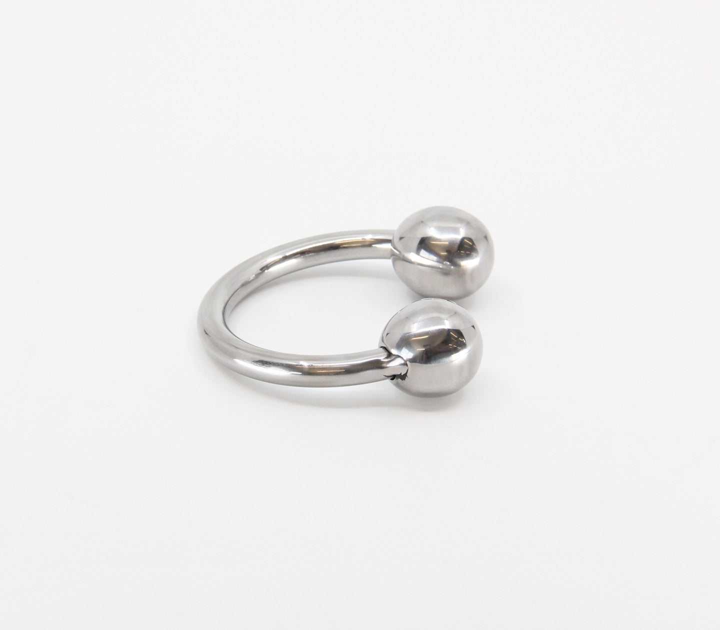 Love In Leather Stainless Steel Glans Ring - MULTIPLE SIZES