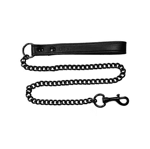 Rouge Leather Leash Black