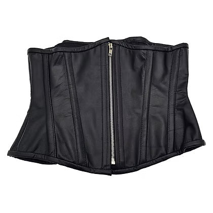 Rouge Leather Corset - Black Size L/XL or 3/4XL