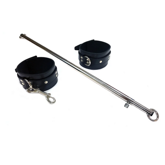 Rouge Adjustable Spreader Bar With Leather Cuffs