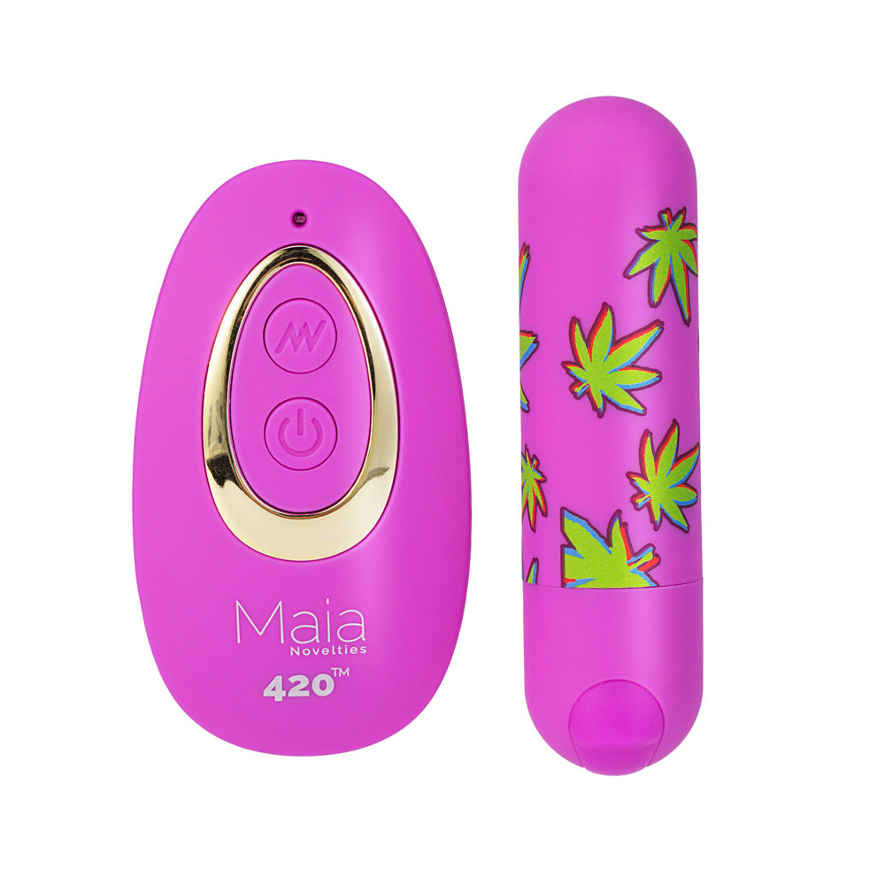 Maia Toys | Maia JESSI 420 - Purple 7.6cm Bullet with Wireless Remote