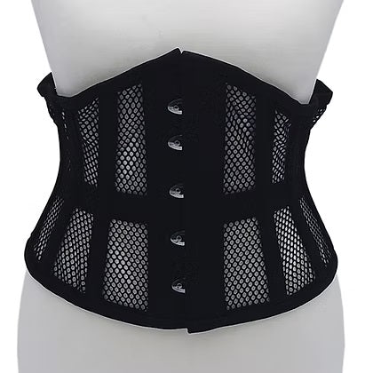 Rouge Mesh Corset - Black Size S/M or L/XL or 3/4XL