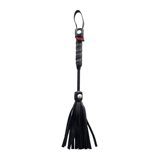 Rouge Mini Leather Flogger Black