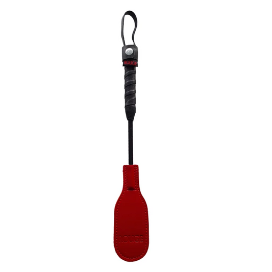 Rouge Mini Leather Oval Paddle Red
