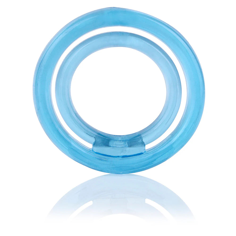ScreamingO Ring O 2 Double Cock & Ball Ring - Blue