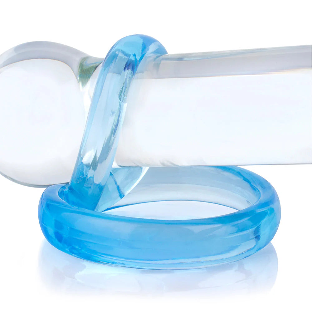 ScreamingO Ring O 2 Double Cock & Ball Ring - Blue