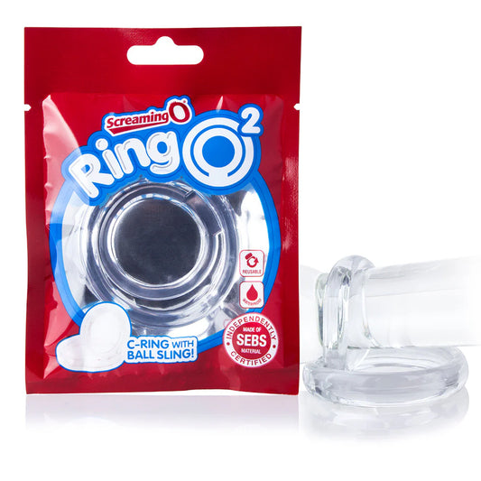 ScreamingO Ring O 2 Double Cock & Ball Ring - Clear