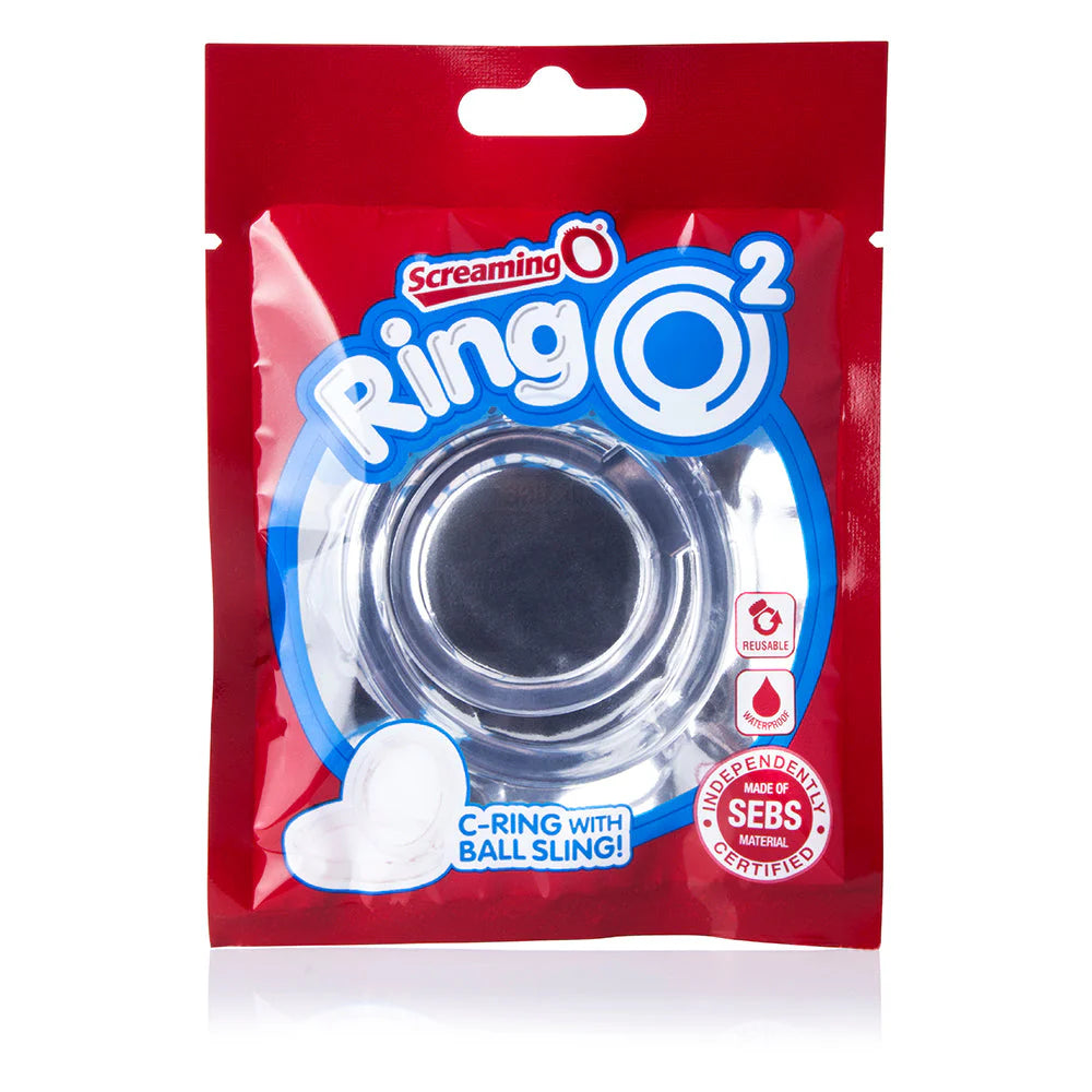 ScreamingO Ring O 2 Double Cock & Ball Ring - Clear