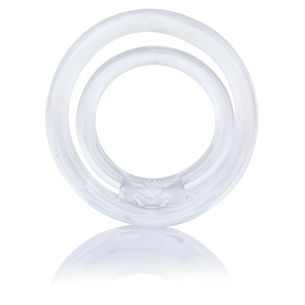ScreamingO Ring O 2 Double Cock & Ball Ring - Clear