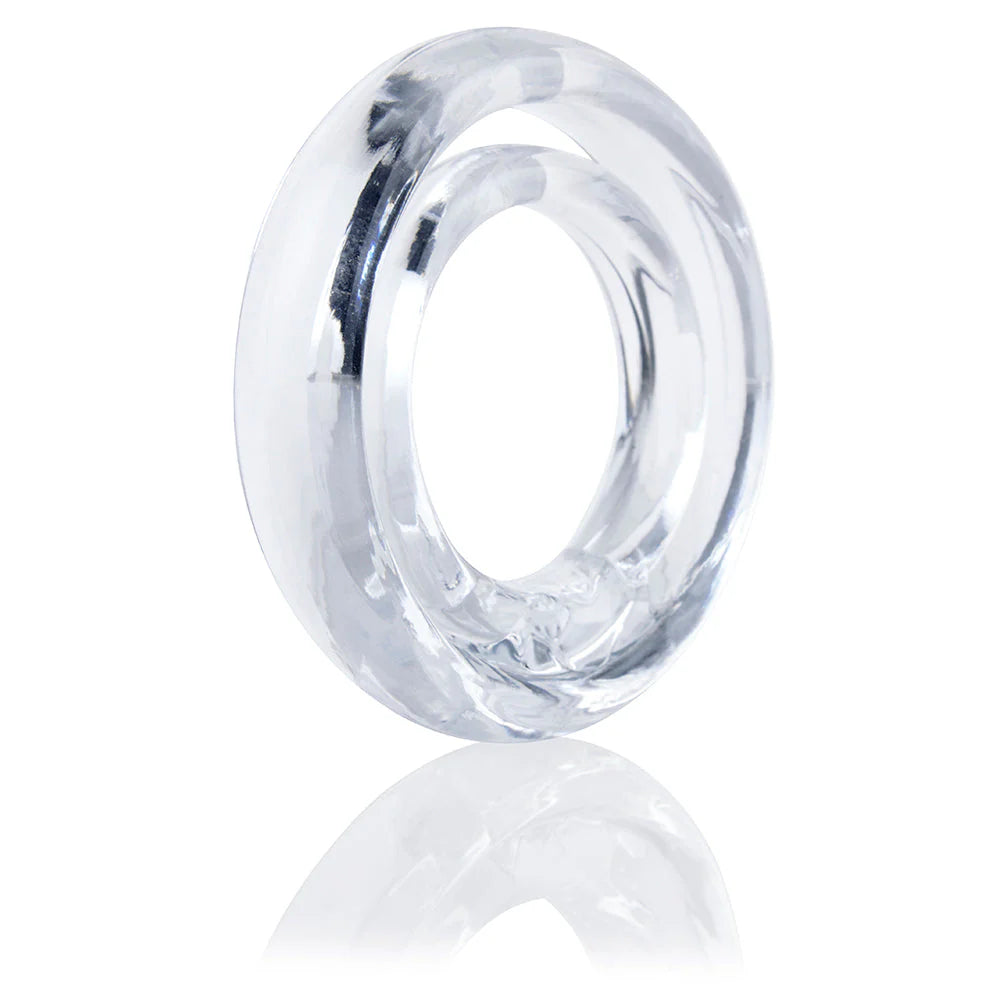 ScreamingO Ring O 2 Double Cock & Ball Ring - Clear