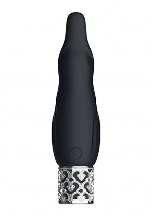 Shots Toys | Royal Gems Sparkle - 10 Speed Rechargeable Silicone Bullet - Black