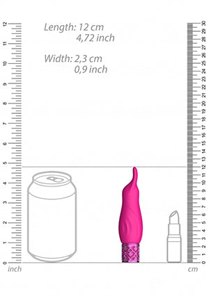 Shots Toys | Royal Gems Sparkle - 10 Speed Rechargeable Silicone Bullet - Pink