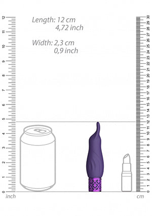 Shots Toys | Royal Gems Sparkle - 10 Speed Rechargeable Silicone Bullet - Purple