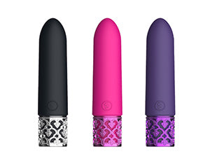 Shots Toys | Royal Gems Imperial - 10 Speed Rechargeable Silicone Bullet - Black