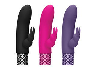 Shots Toys | Royal Gems Dazzling - 10 Speed Rechargeable Silicone Bullet - Black