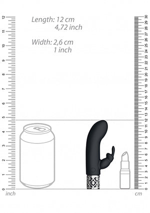 Shots Toys | Royal Gems Dazzling - 10 Speed Rechargeable Silicone Bullet - Black