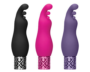 Shots Toys | Royal Gems Exquisite - 10 Speed Rechargeable Silicone Bullet - Black