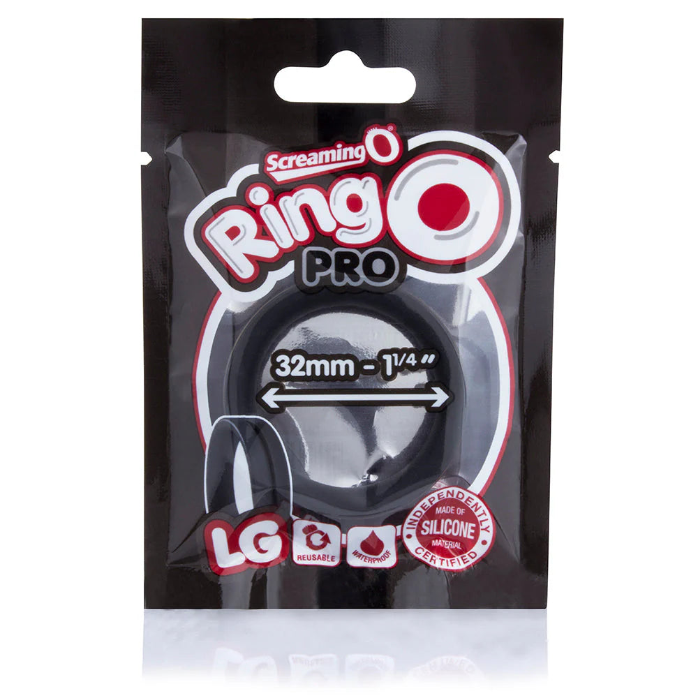 ScreamingO RingO Pro Large Cock Ring - Black