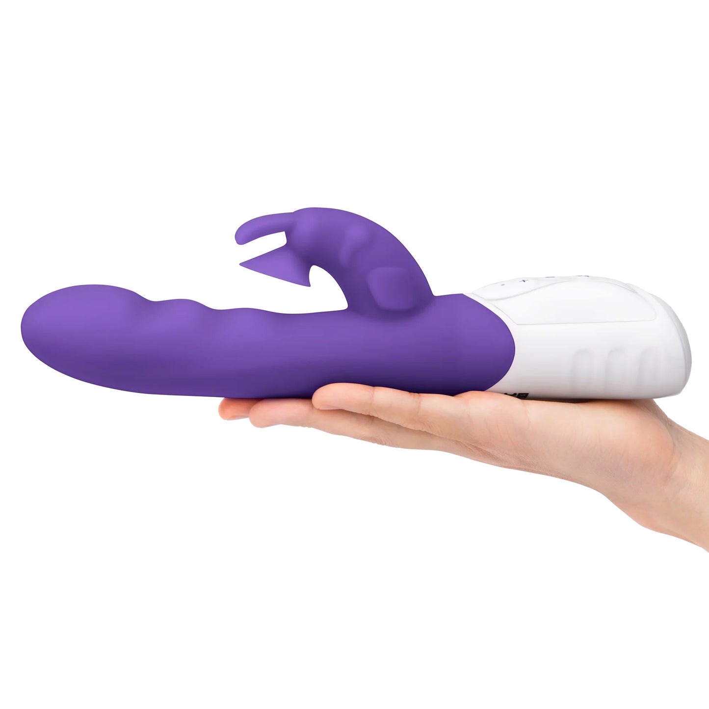 Rabbit Essentials Rechargeable Clitoral Suction Rabbit Vibrator - Purple