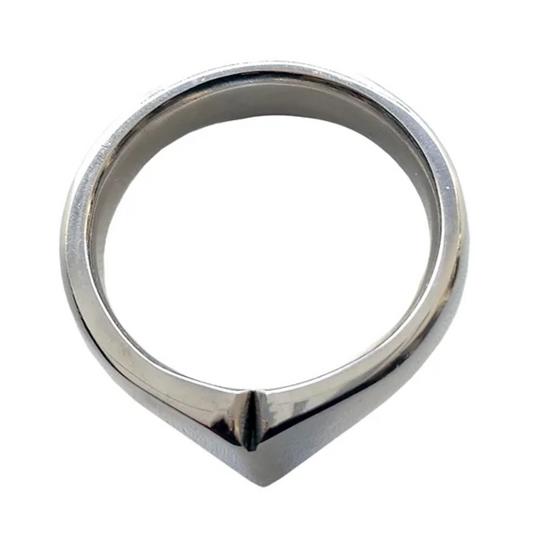 Rouge Stainless Steel Taj Crown Ring
