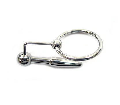 Rouge Stainless Steel Urethral Probe & Cock Ring