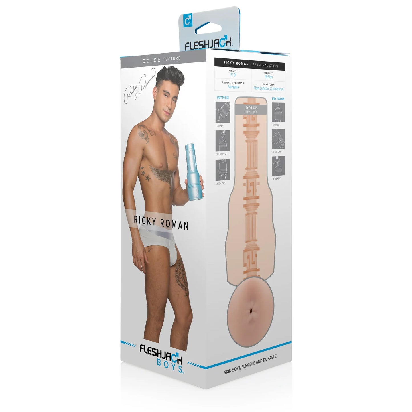 Fleshlight Fleshjack Boys Ricky Roman Dolce Ass Masturbator