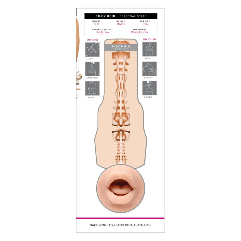 Fleshlight Girls Riley Reid Insomnia Mouth Masturbator