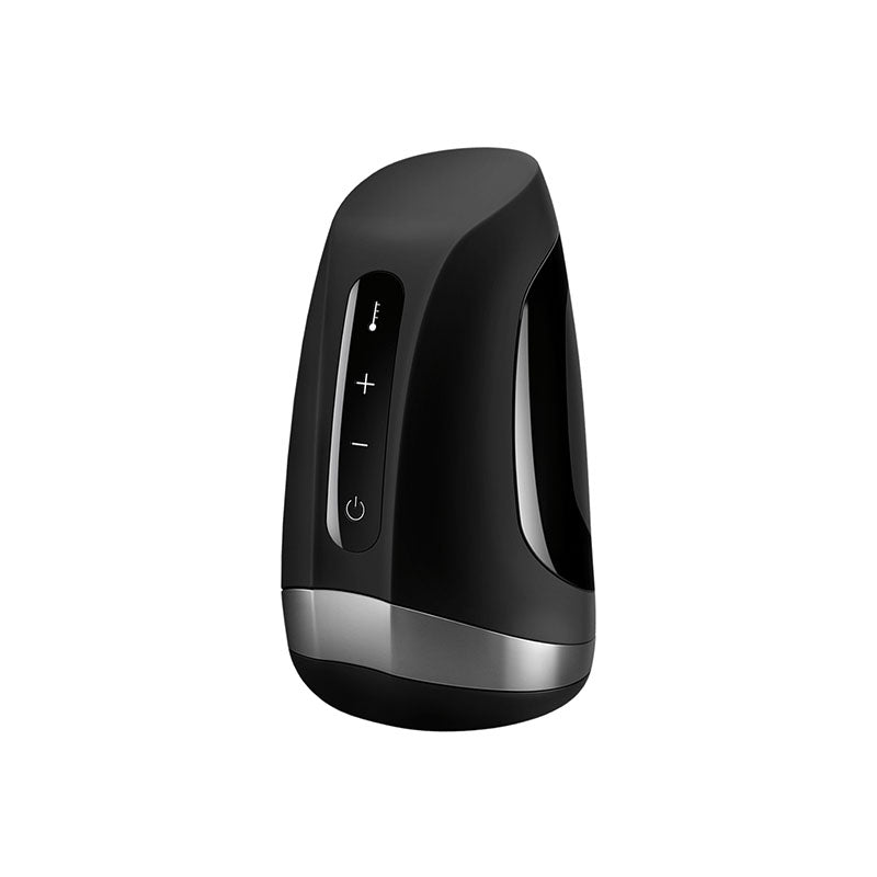 Satisfyer Men Heat Vibration Black USB Rechargeable Masturbator