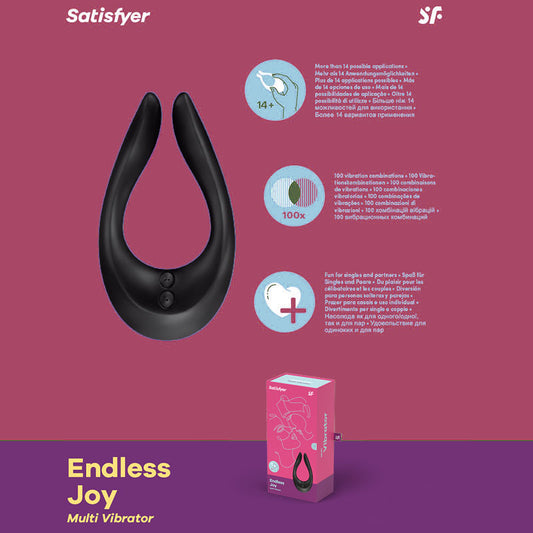 Satisfyer Endless Joy Black - Couples Stimulator