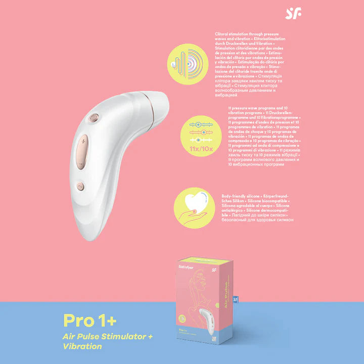 Satisfyer Pro 1+ Air Pulse Stimulator + Vibration