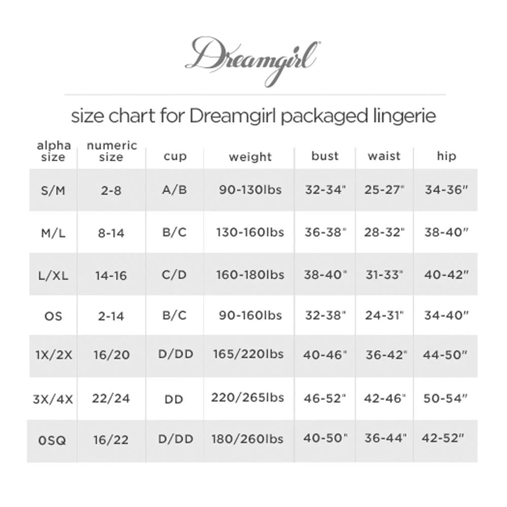 Dreamgirl Fishnet Bodystocking with Plunging Halter Neckline Size OS