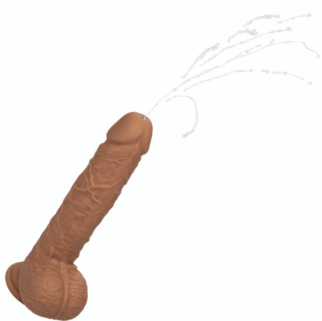 Calexotics Squirting Fuck Stick Vibrating Dildo Dong - Brown