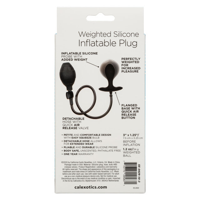 Calexotics Weighted Silicone Inflatable Plug
