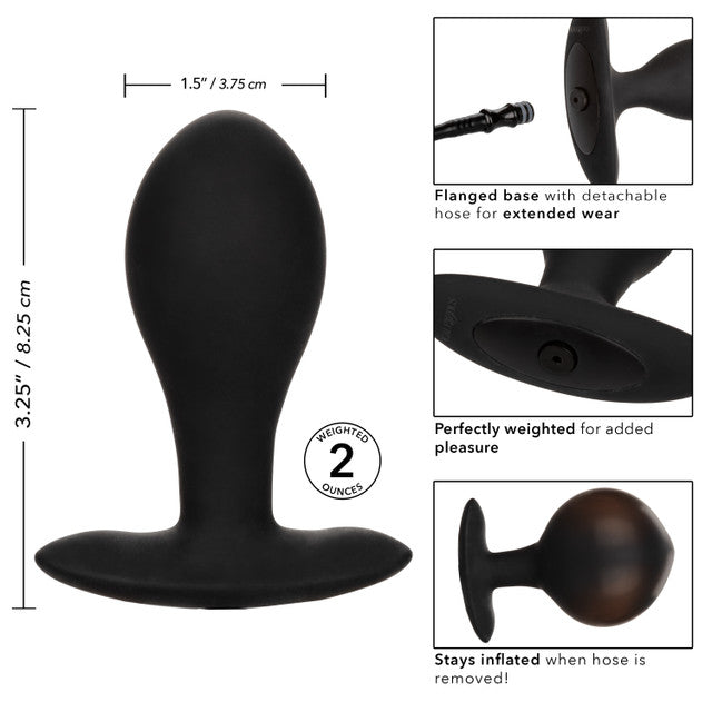 Calexotics Weighted Silicone Inflatable Plug Large