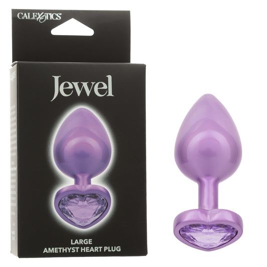 Calexotics Jewel Large Amethyst Heart Plug