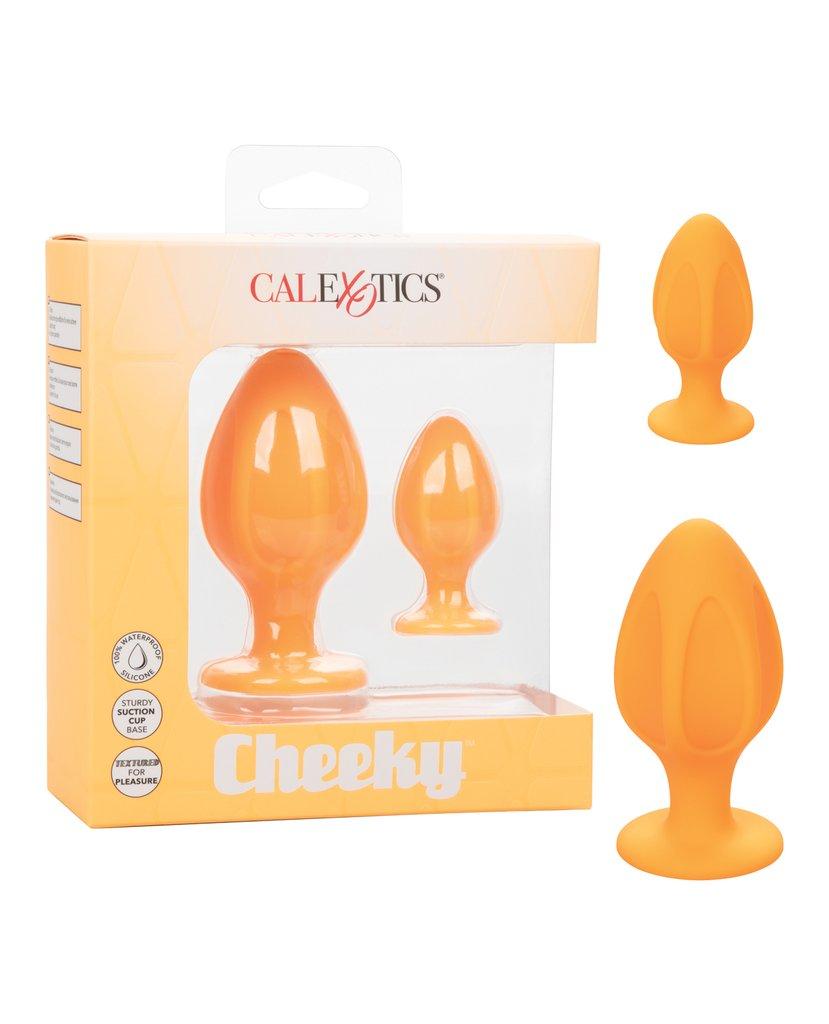 Calexotics Cheeky Anal Plugs 2 Pack - Orange