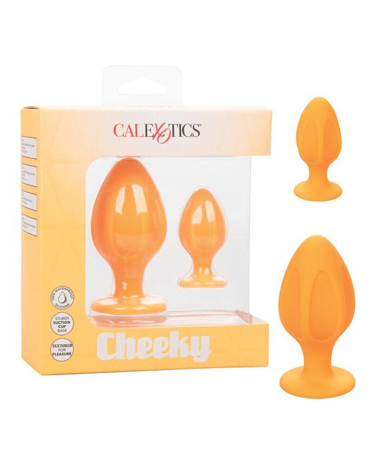Calexotics Cheeky Anal Plugs 2 Pack - Orange
