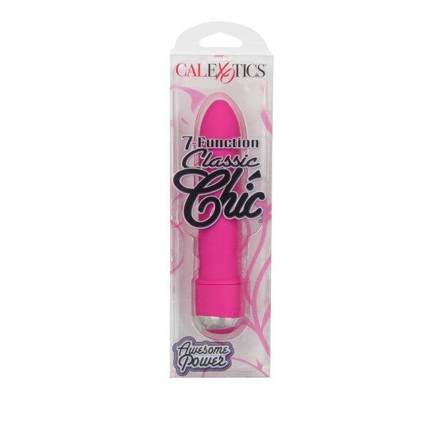 Calexotics Classic Chic® 7 Function Mini Vibe Massager 4.25" Pink