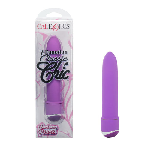 Calexotics Classic Chic® 7 Function Mini Vibe Massager 4.25" Purple