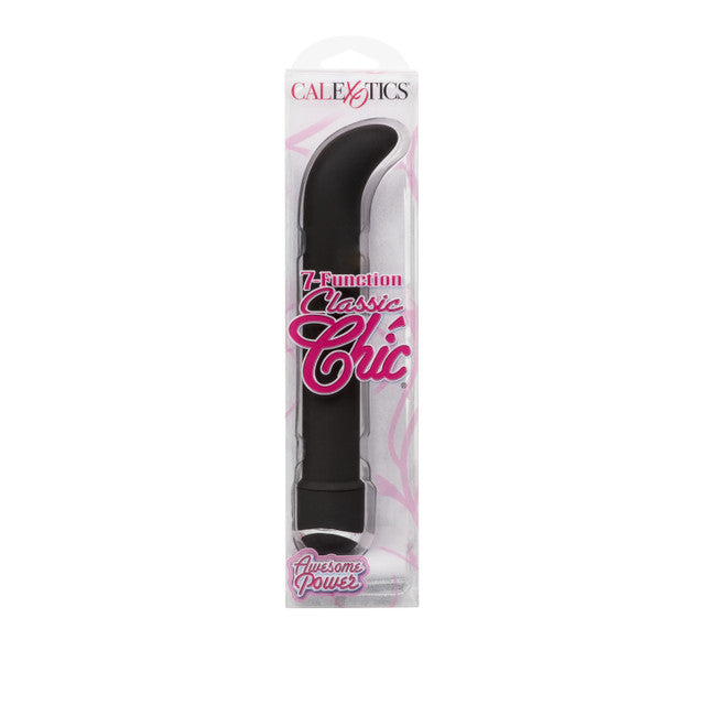 Calexotics Classic Chic "G" 7 Function G-Spot Massager 6.25" Black