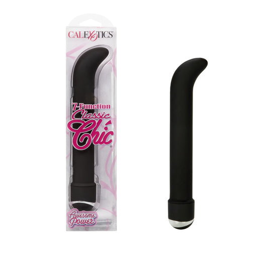 Calexotics Classic Chic "G" 7 Function G-Spot Massager 6.25" Black