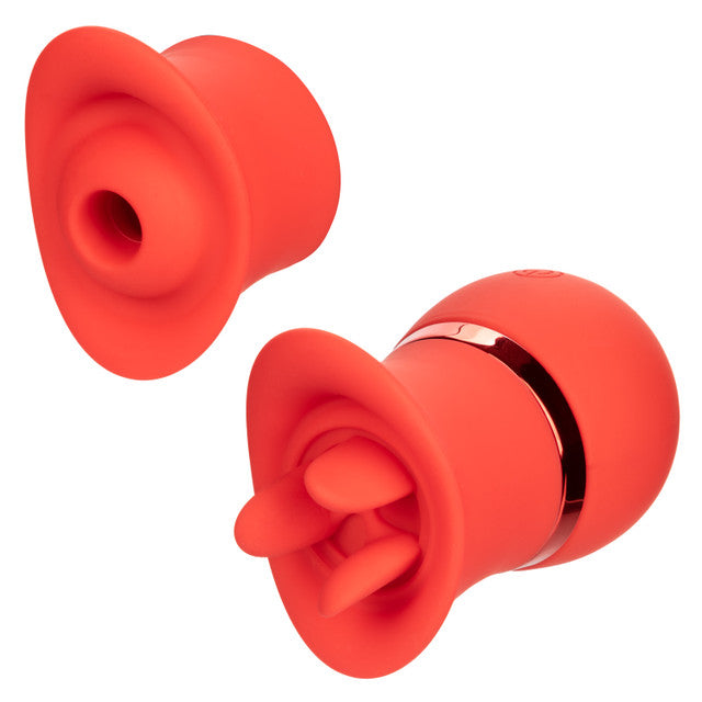 CalExotics French Kiss Suck & Play Interchangeable Set - Suction Vibrator and Triple Teaser