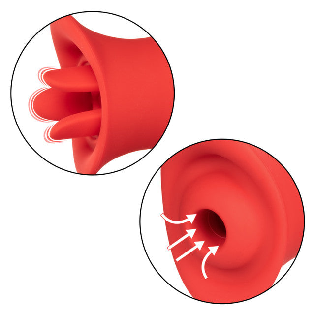 CalExotics French Kiss Suck & Play Interchangeable Set - Suction Vibrator and Triple Teaser