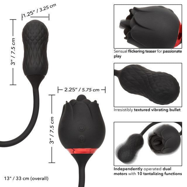 CalExotics French Kiss Elite Siren - Flickering Teaser and Bullet Vibrator