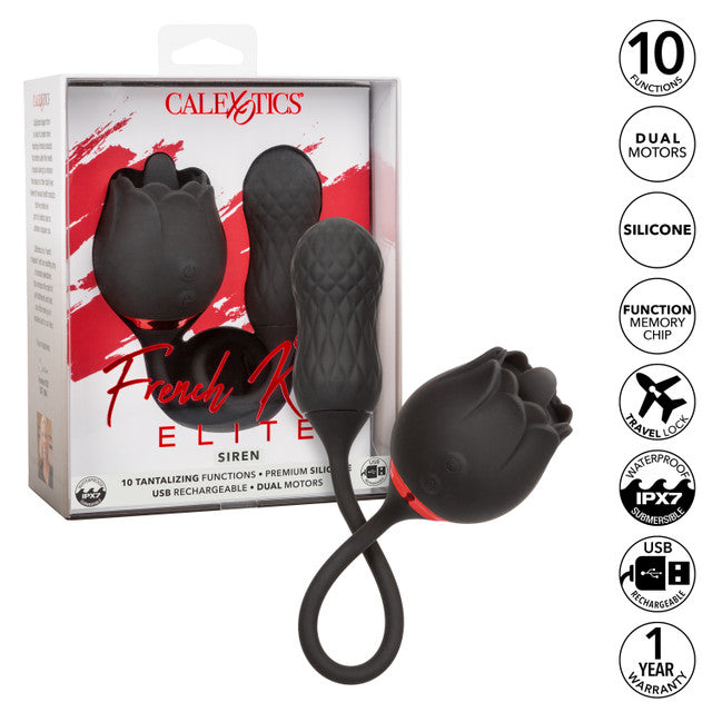 CalExotics French Kiss Elite Siren - Flickering Teaser and Bullet Vibrator
